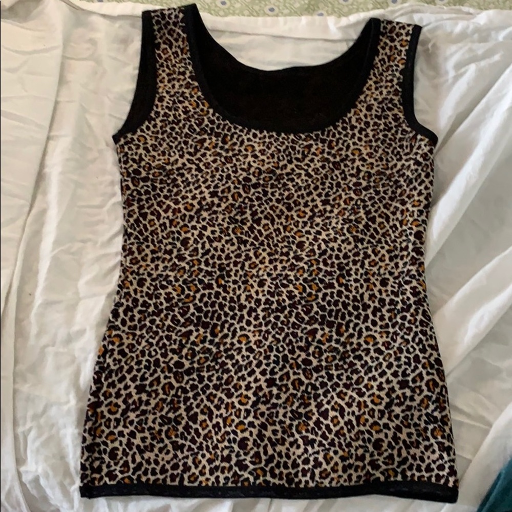 Leopard print tank top